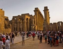 Explore the majestic halls of Luxor Temple with Egypt travel packages from USA