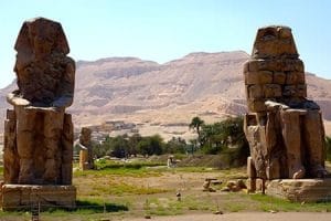 Discover the grandeur of the ancient Colossi of Memnon on your unforgettable Egypt holiday from Singapore