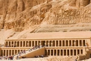 Ascend to the terraced beauty of Hatshepsut's Temple on your incredible Egypt tour from Singapore