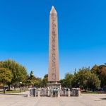 Egyptian-Obelisk-of-Theodosius-in-the-Hippodrome-of-Constantinople-Sultanahmet-Istanbul-Turkey
