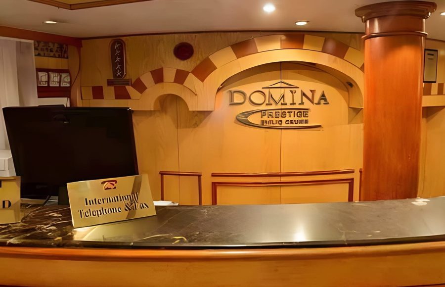 Reception area of the Domina Prestige Emilio Nile cruise ship.
