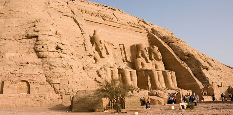 First View Of The Temple Of Abu Simbel In Southern Egypt