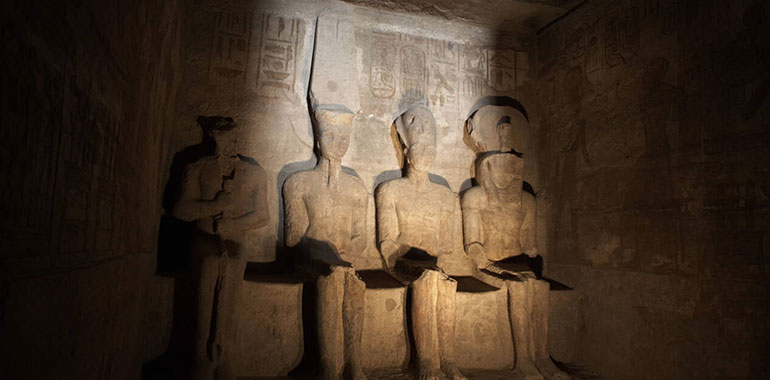 Great Temple Of Abu Simbel At Sun Festival Time
