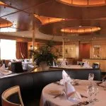 The elegant dining room on the Iberotel Amara Nile Cruise.