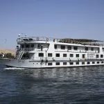 The Iberotel Amara Nile Cruise ship on the Nile River.