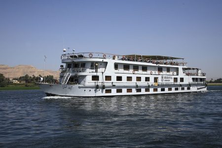 The Iberotel Amara Nile Cruise Ship On The Nile River.