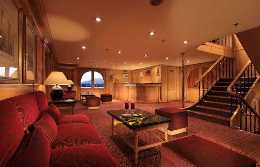 The welcoming lobby on the Iberotel Amara Nile Cruise.