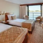 Twin-bedded cabin on the Jaz Celebrity Nile Cruise.