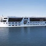 The MS Jaz Celebrity Nile Cruise ship on the Nile River.