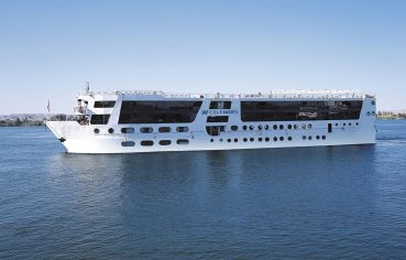 The MS Jaz Celebrity Nile Cruise ship on the Nile River.