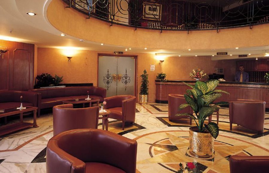 The reception area on the Jaz Celebrity Cruise.