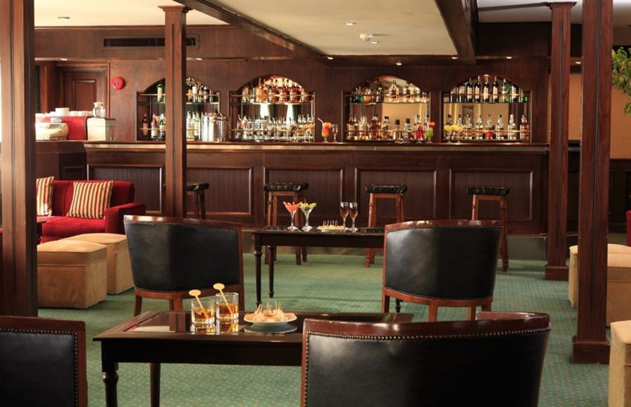 The bar on the M/S Helio Nile Cruise.