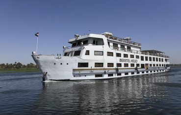 The Iberotel Helio Nile Cruise ship on the Nile River.