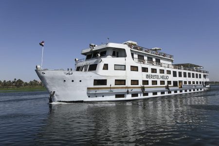 The Iberotel Helio Nile Cruise Ship On The Nile River.