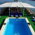 The swimming pool on the sun deck of the M/S Iberotel Helio.