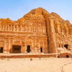 Looking-towards-the-Royal-Tombs-in-Petra-Jordan