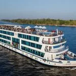 Wide side view of the MS Amwaj Living Stone Nile Cruise.