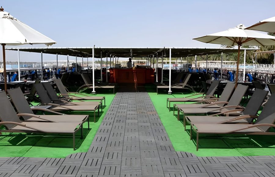 Sundeck of the MS Emilio Nile Cruise ship