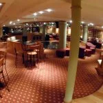 Lounge and bar area on the M/S Monaco Nile cruise ship.