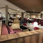 Elegant dining area on a Nile cruise ship, on your Cairo Alexandria Sharm El Sheikh 14 day Package.