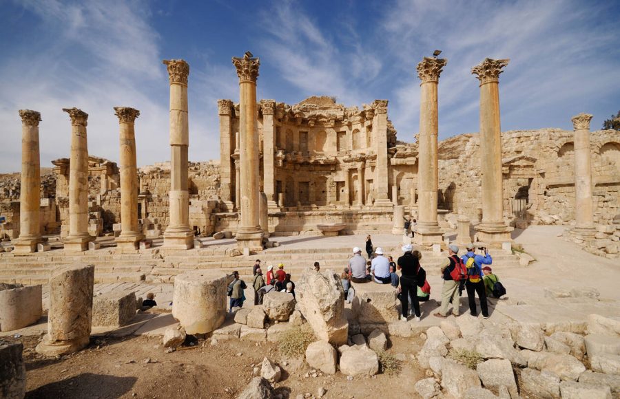 Nymphaeum-in-Ruins-of-Jerash-Roman-Decapolis-city
