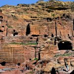 Petra-city-Nabataean-caravan-Jordan-carved-sandstone-rock-desert
