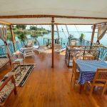 Sun deck of a Royal Cleopatra Dahabiya Nile cruise boat.