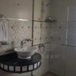 Bathroom in a cabin on the Sacred Lotus Dahabiya Nile Cruise.