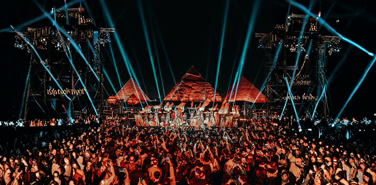 Starlight Festival in Egypt at the pyramids of giza