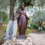 Statue-of-the-Virgin-Mary-in-yard-of-The-House-of-the-Virgin-Mary-Ephesus-Turkey