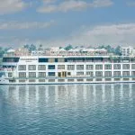 The Steigenberger Regency Nile Cruise ship on the river.