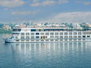 The Steigenberger Regency Nile Cruise ship on the river.