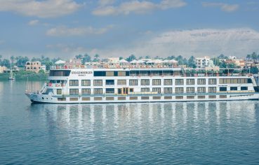 The Steigenberger Regency Nile Cruise ship on the river.