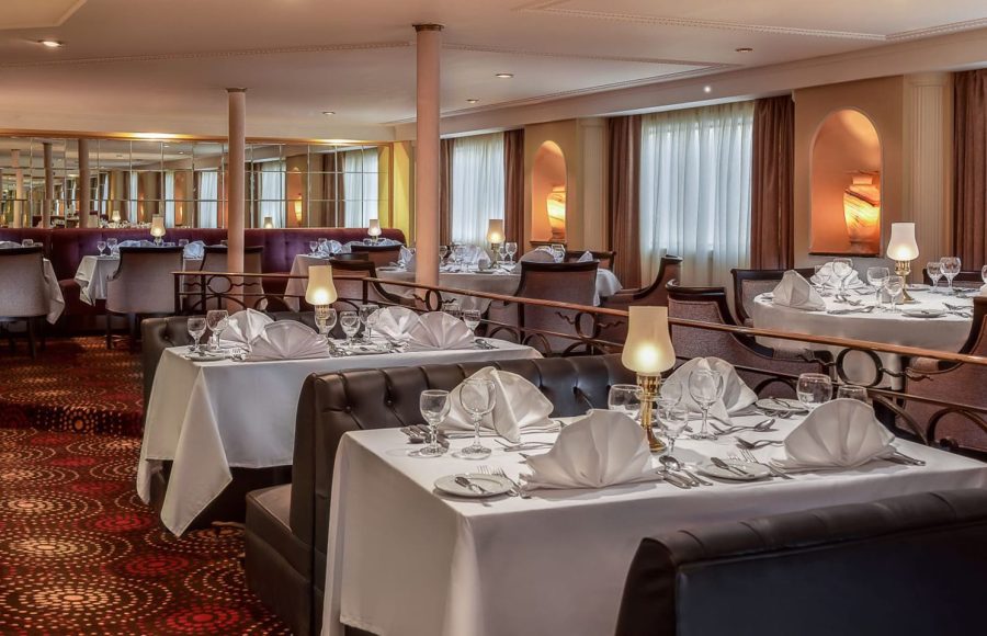 The main restaurant on the Steigenberger Regency Nile Cruise.