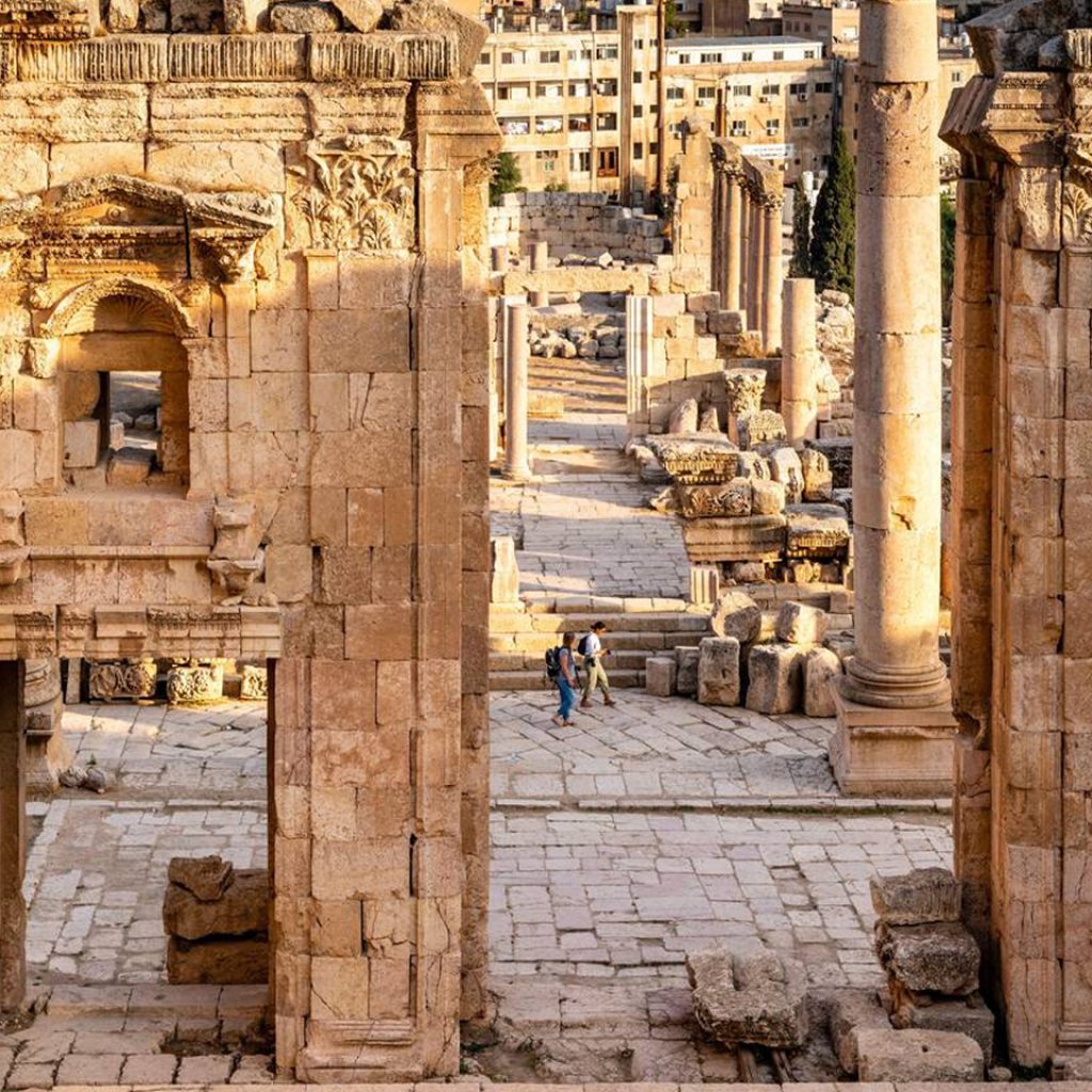 The Roman Ruins Of Jerash Jordan