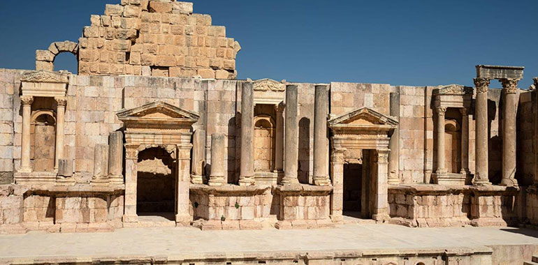 The ancient roman city of Jerash Jordan