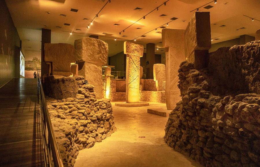 The-finds-from-the-Gobeklitepe-excavation-are-exhibited-in-Sanliurfa-archaeological-museum-in-Sanliurfa-Gobeklitepe-is-a-Neolithic-archaeological