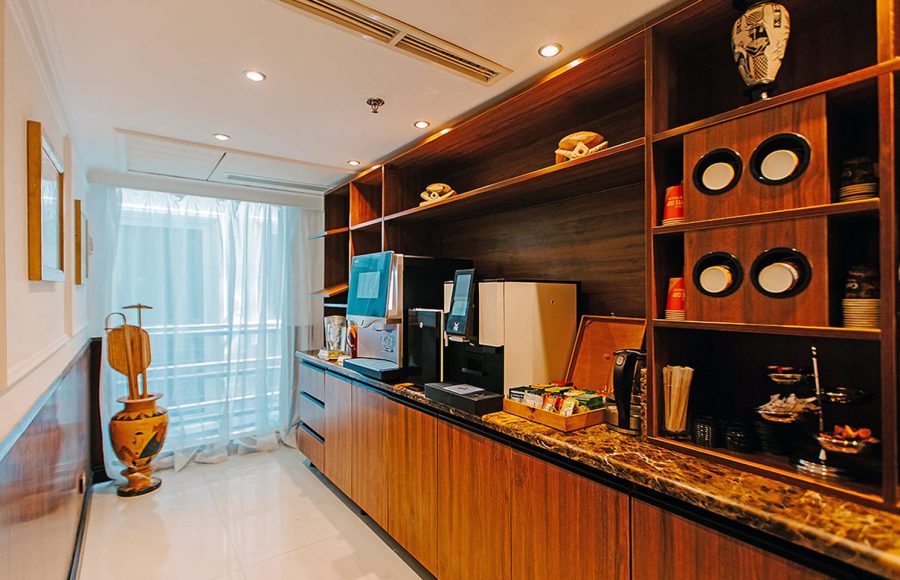 Coffee room on the Tosca Nile Cruise.