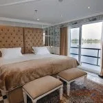 Luxury Nile Cruise Suite Living Room with River View