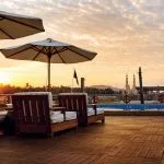 Nile Cruise Sundeck at Sunset