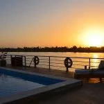 Nile Cruise Sundeck Pool and Sunset View