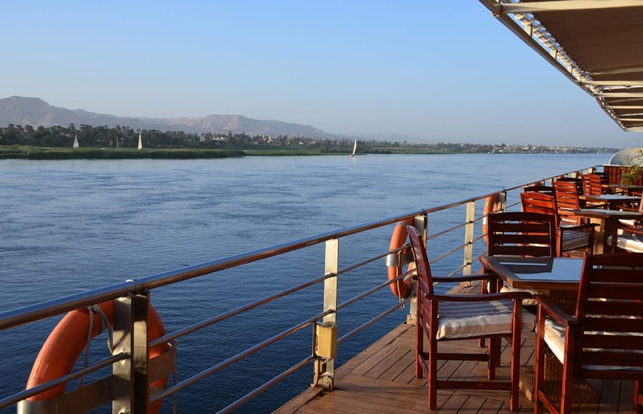 Nile Cruise Sundeck Seating and River View
