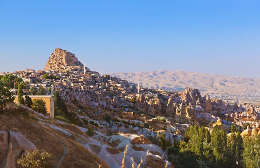 Uchisar-Castle-in-Cappadocia-Turkey
