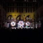 Vibrant Sufi dancers spinning during a traditional Wekalet El Ghouri performance in Old Cairo