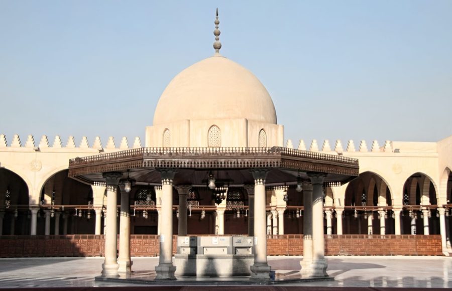 Amr Ibn Al-Aas Mosque in Cairo, the oldest mosque in Egypt.