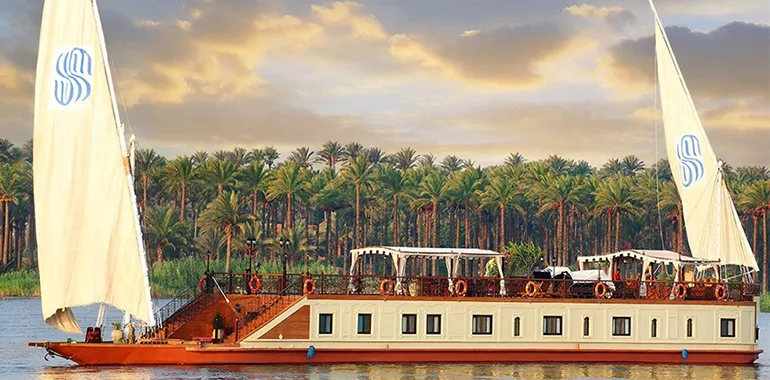 Traditional Dahabiya Sailboat On The Nile- Nile Cruise Options