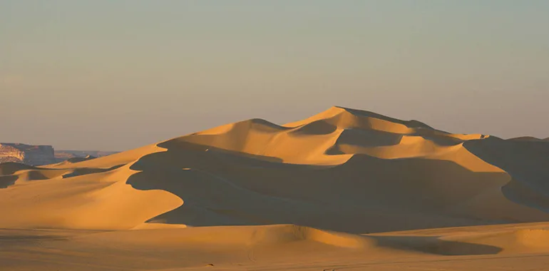 Vast, Rolling Sand Dunes Of The Great Sand Sea, A Defining Feature Of The Sahara Desert Egypt.