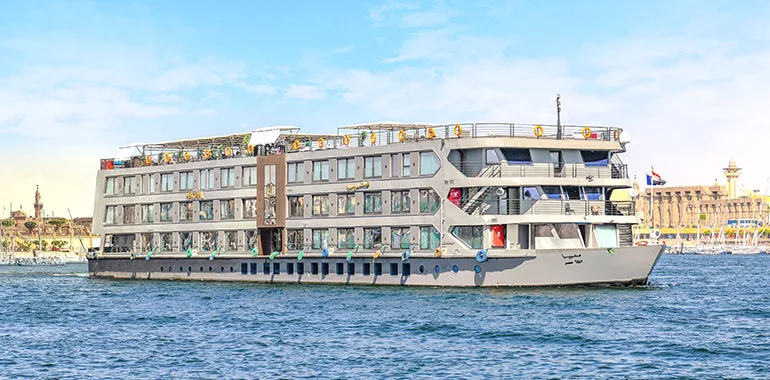 Elegant, Modern Luxury Nile River Cruise Ship