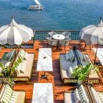 Relaxing upper sun deck of the Mövenpick SS Misr Steamer Nile Cruise.