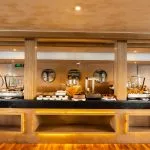 The open buffet on the MS Semiramis III.